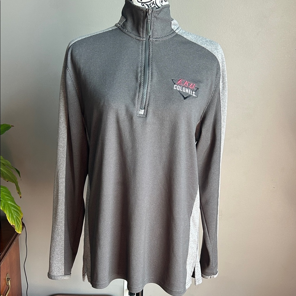Eastern Kentucky University Champion Gray Women's Half Zip Pullover, M